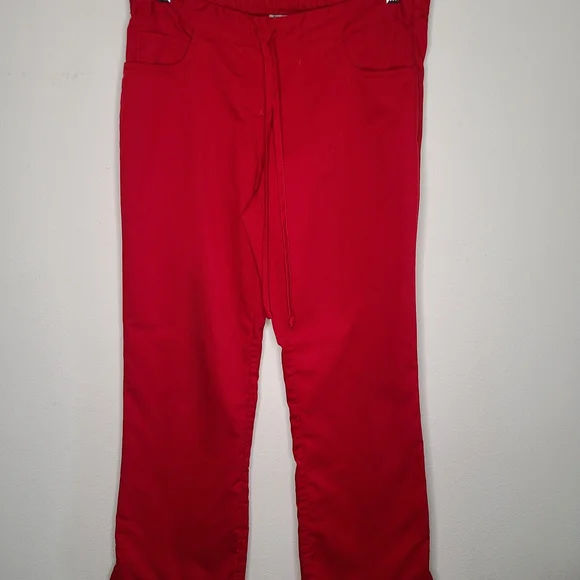 Grey's Anatomy Bold Red Scrub Set - Picture 6 of 12